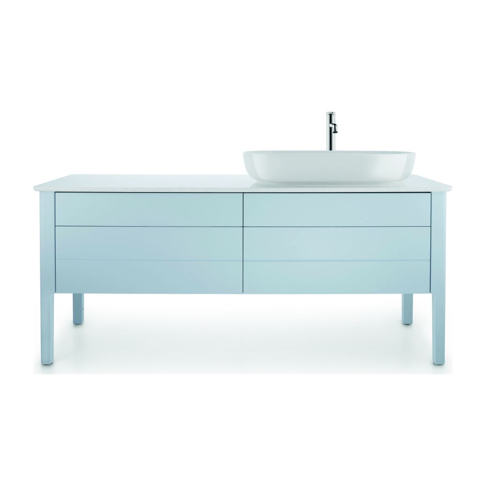 Duravit Luv Aufsatzbecken 800mm, Weiß Hochglanz, DuraCeram, Oval, ohne Überlauf und... DURAVIT-0379800000 4053424460512 (Abb. 1)