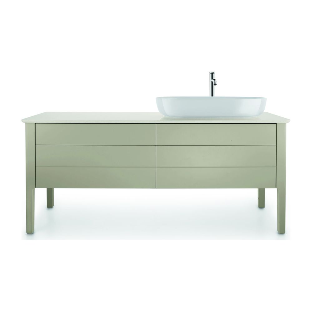 Duravit Luv Aufsatzbecken 800mm, Weiß Hochglanz, DuraCeram, Oval, ohne Überlauf und... DURAVIT-0379800000 4053424460512 (Abb. 3)