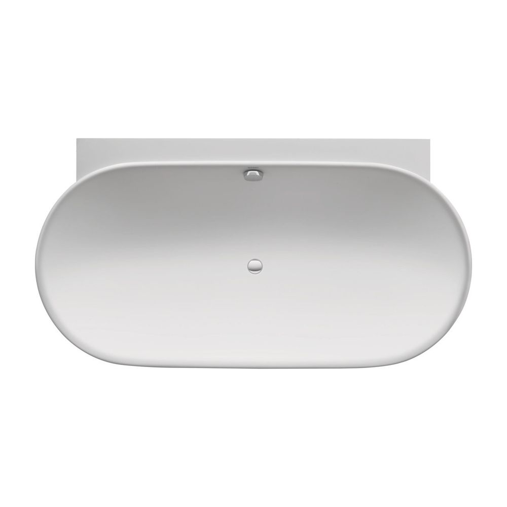Duravit Luv Badewanne 610x950x1800mm, 252l, Mattweiß, Oval, Vorwand, 2 Rückens... DURAVIT-700433000000000 4053424180175 (Abb. 1)