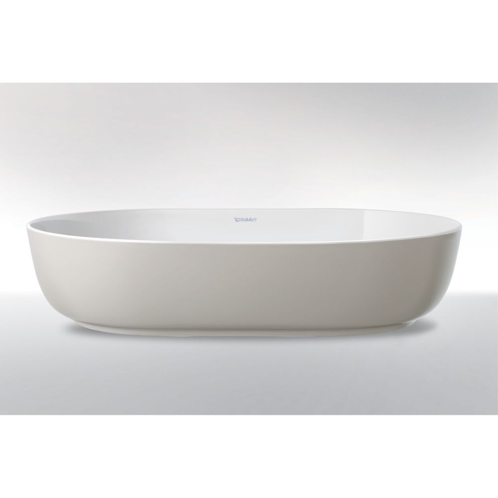 Duravit Luv Aufsatzbecken 600mm Weiß Hochglanz/Grau Seidenmatt, WonderGliss, DuraC... DURAVIT-03796023001 4053424442341 (Abb. 2)