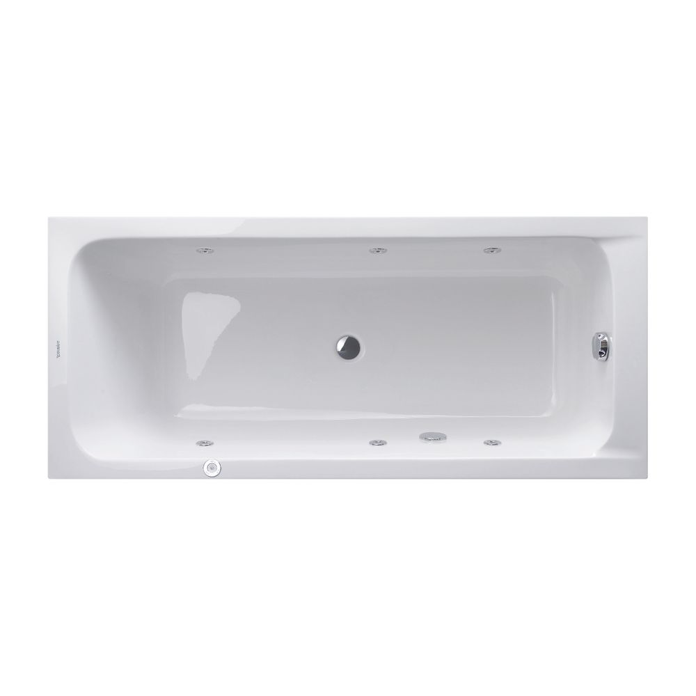 Duravit D-Code Whirlwanne Rechteckig, Einbau, 800x1800x420mm, Jet Project, 2 R... DURAVIT-760101000JP1000 4053424066127 (Abb. 2)