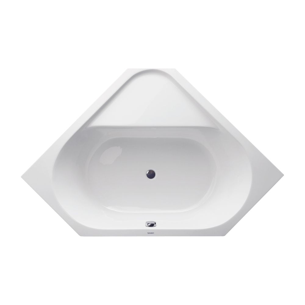 Duravit D-Code Badewanne 420x1400x1400mm, Weiß glänzend, Fünfeck, Einbau, 2 Rü... DURAVIT-700137000000000 4021534394287 (Abb. 1)