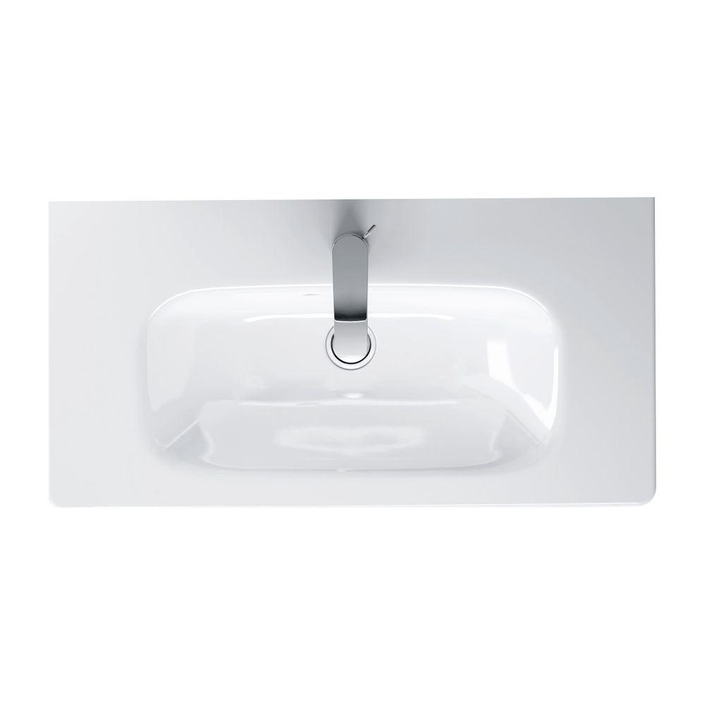 Duravit DuraStyle Waschtisch 400x785x170mm Compact WonderGliss Weiß Hochglanz Rech... DURAVIT-23377800001 4021534977220 (Abb. 1)