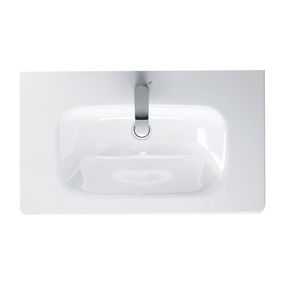 Duravit DuraStyle Waschtisch 400x785x170mm Compact WonderGliss Weiß Hochglanz Rech... DURAVIT-23377800001 4021534977220 (Abb. 2)