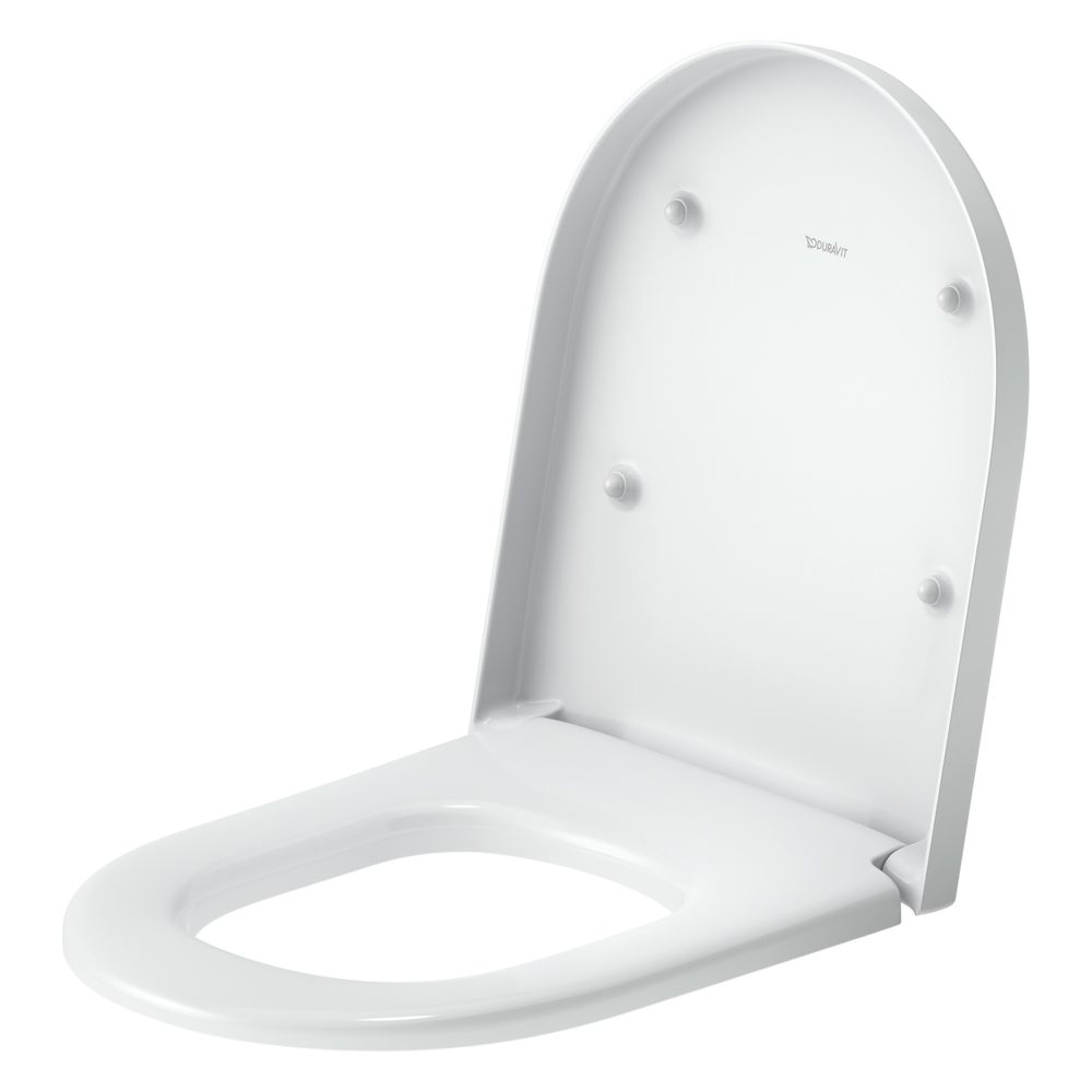 Duravit Univavo WC-Sitz D-shaped Weiß, 377x50x455mm, mit Absenkautomatik, Sitzgarni... DURAVIT-0023490000 4067116345094 (Abb. 3)