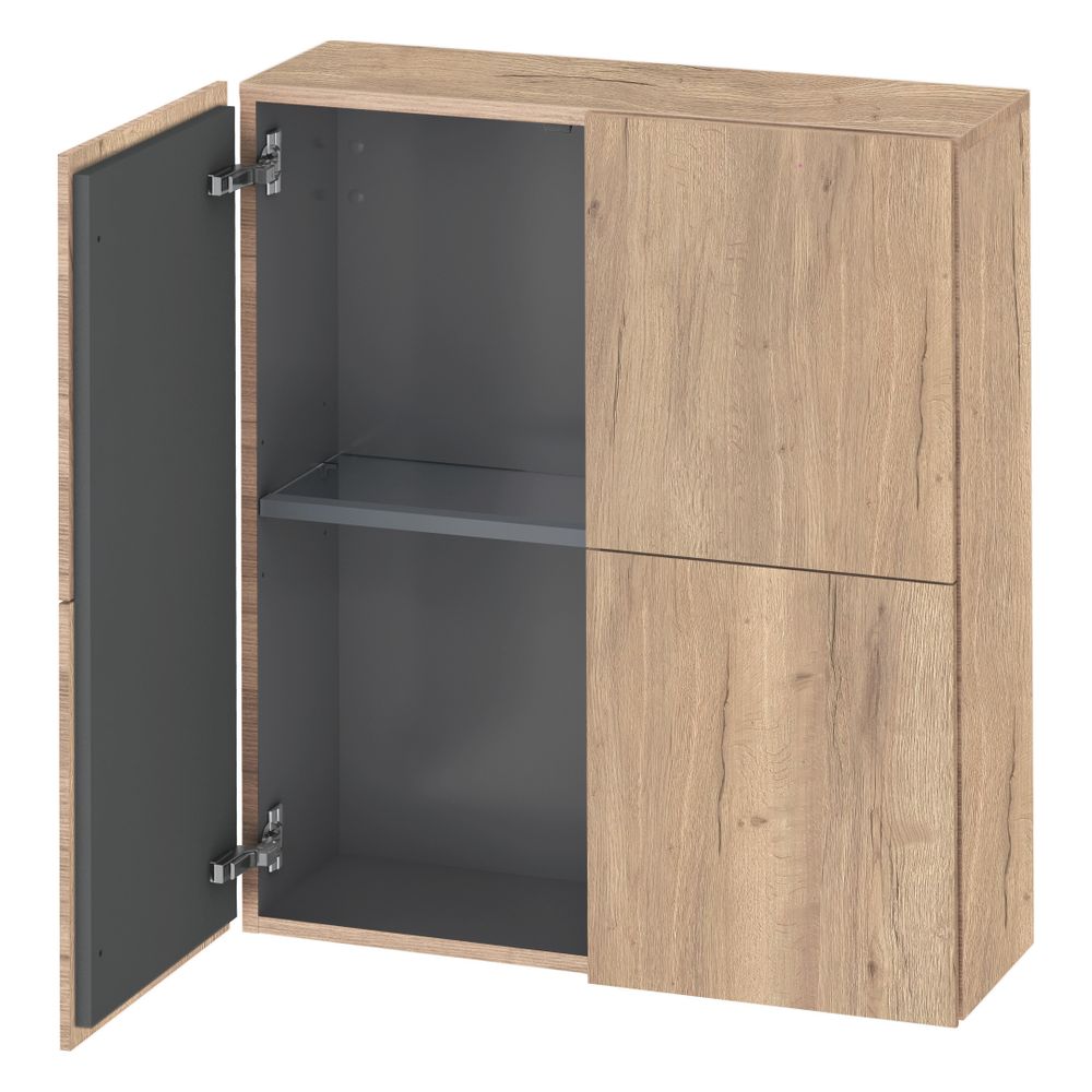 Duravit L-Cube Halbhochschrank Dekor 243x700x800mm Eiche Marmoriert Matt, Türen B,... DURAVIT-LC116705555 4067116356250 (Abb. 3)