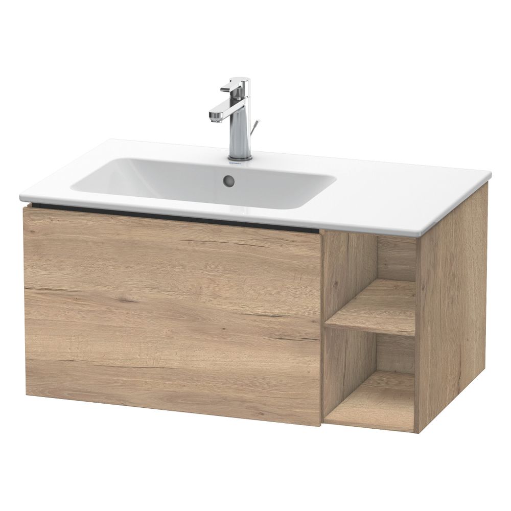 Duravit L-Cube Waschtischunterbau wandh. 481x820x400mm Eiche Marmoriert Matt, Grif... DURAVIT-LC619105555 4067116353082 (Abb. 3)