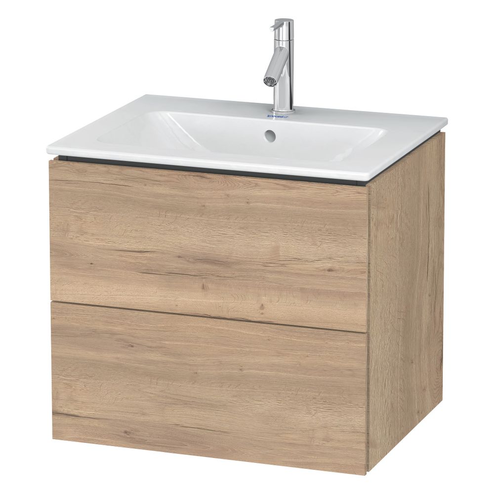 Duravit L-Cube Waschtischunterbau wandh. 481x620x550mm Eiche Marmoriert Matt, Grif... DURAVIT-LC624005555 4067116352986 (Abb. 3)