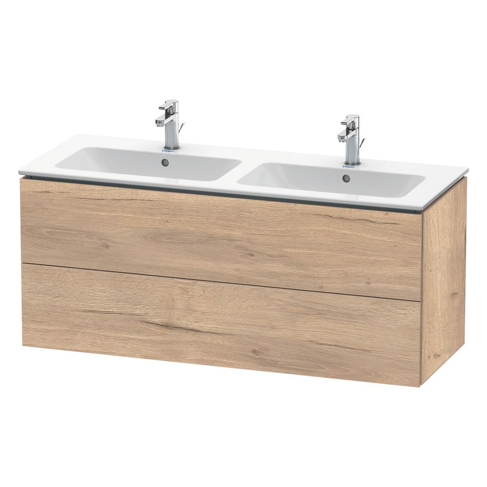 Duravit L-Cube Waschtischunterbau wandh. 481x1290x550mm Eiche Marmoriert Matt, Gri... DURAVIT-LC625805555 4067116352580 (Abb. 3)