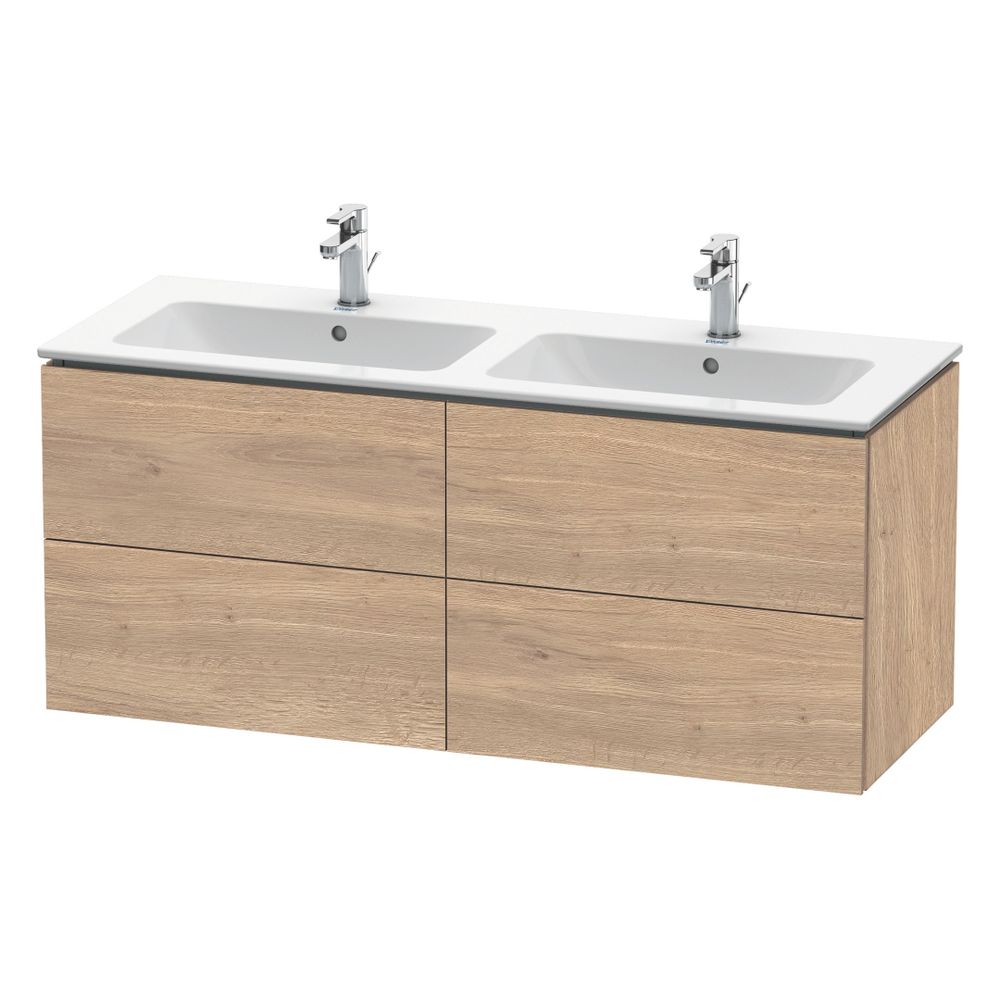 Duravit L-Cube Waschtischunterbau wandh. 481x1290x550mm Eiche Marmoriert Matt, Gri... DURAVIT-LC625905555 4067116352566 (Abb. 3)