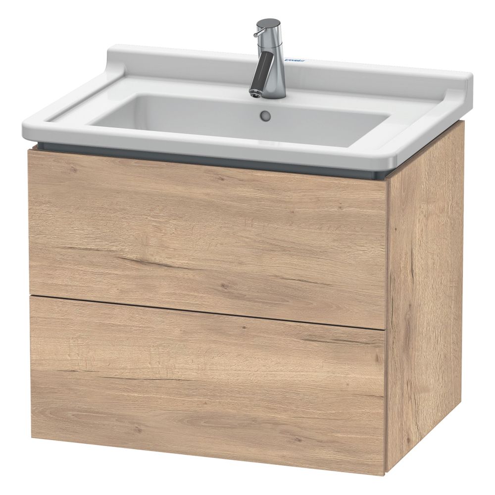 Duravit L-Cube Waschtischunterbau wandh. 469x670x558mm Eiche Marmoriert Matt, Grif... DURAVIT-LC626405555 4067116352542 (Abb. 3)