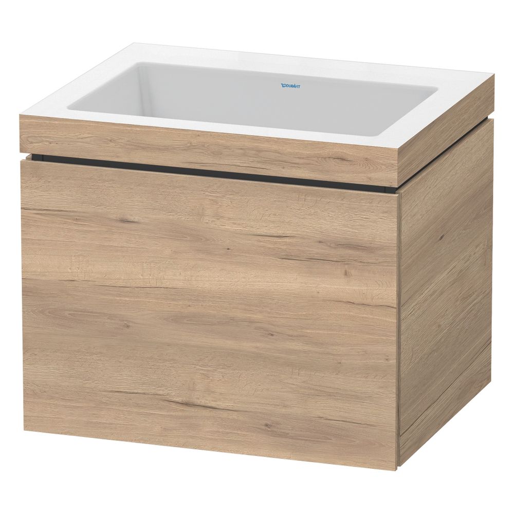 Duravit L-Cube Waschtisch-Set C-bonded wh Dekor, 480x600x500mm, Eiche Marmoriert, ... DURAVIT-LC6916N5555 4067116351606 (Abb. 3)