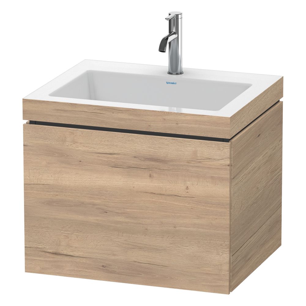 Duravit L-Cube Waschtisch-Set C-bonded wh Dekor, 480x600x500mm, Eiche Marmoriert, ... DURAVIT-LC6916O5555 4067116351583 (Abb. 3)