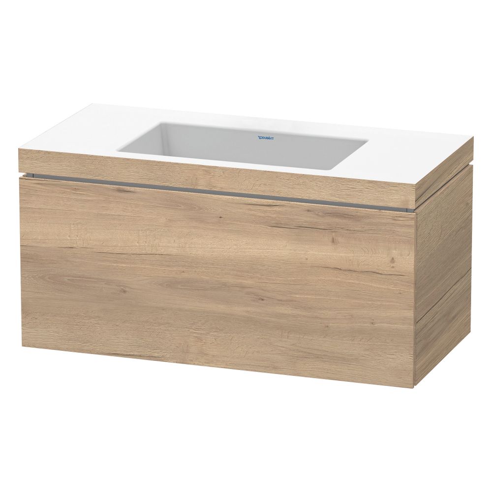 Duravit L-Cube Waschtisch-Set C-bonded wh Dekor, 480x1000x500mm, Eiche Marmoriert,... DURAVIT-LC6918N5555 4067116351309 (Abb. 3)