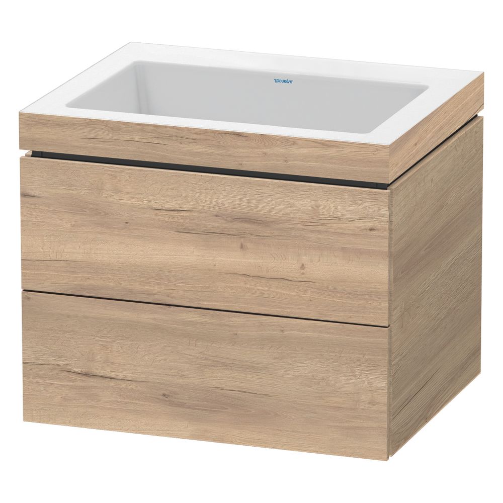 Duravit L-Cube Waschtisch-Set C-bonded wh Dekor, 480x600x500mm, Eiche Marmoriert, ... DURAVIT-LC6926N5555 4067116351200 (Abb. 3)