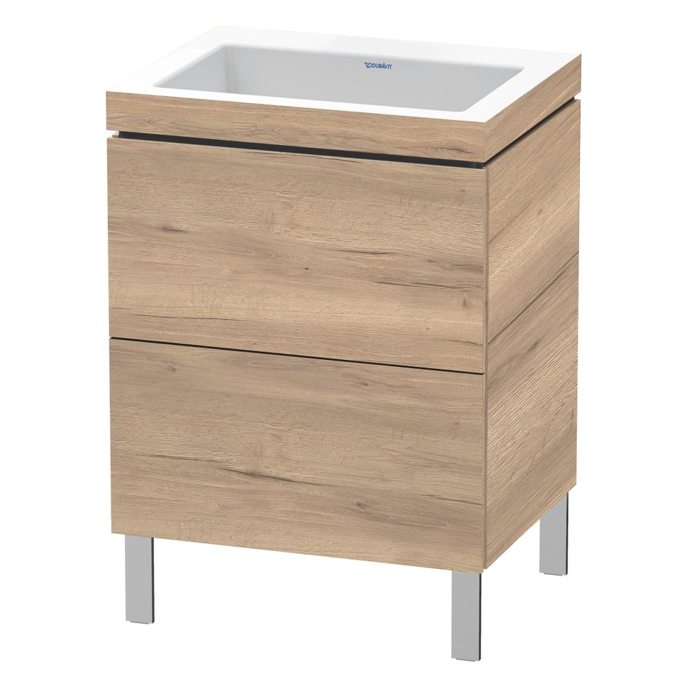 Duravit L-Cube Waschtisch-Set C-bonded bodenst. Dekor, 480x600x698mm, Eiche Marmor... DURAVIT-LC6936N5555 4067116350807 (Abb. 3)