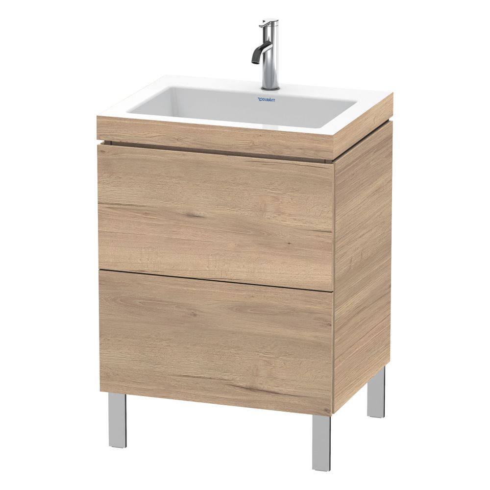 Duravit L-Cube Waschtisch-Set C-bonded bodenst. Dekor, 480x600x698mm, Eiche Marmor... DURAVIT-LC6936O5555 4067116350777 (Abb. 3)