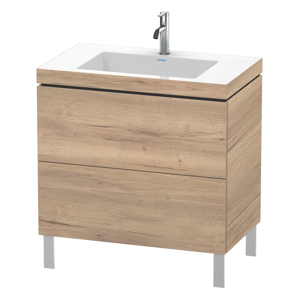 Duravit L-Cube Waschtisch-Set C-bonded bds Echtholzfurnier, 480x800x698mm, Eiche M... DURAVIT-LC6937O5555 4067116350906 (Abb. 3)