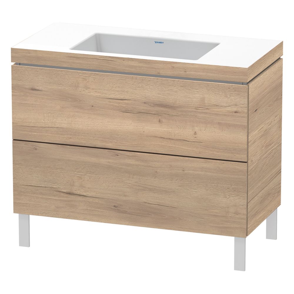 Duravit L-Cube Waschtisch-Set C-bonded bodenst. Dekor, 480x1000x698mm, Eiche Marmo... DURAVIT-LC6938N5555 4067116350883 (Abb. 3)