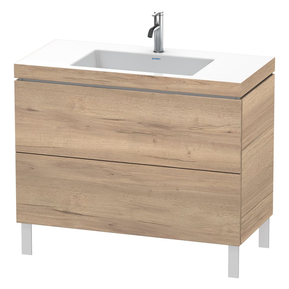 Duravit L-Cube Waschtisch-Set C-bonded bodenst. Dekor, 480x1000x698mm, Eiche Marmo... DURAVIT-LC6938O5555 4067116350876 (Abb. 3)