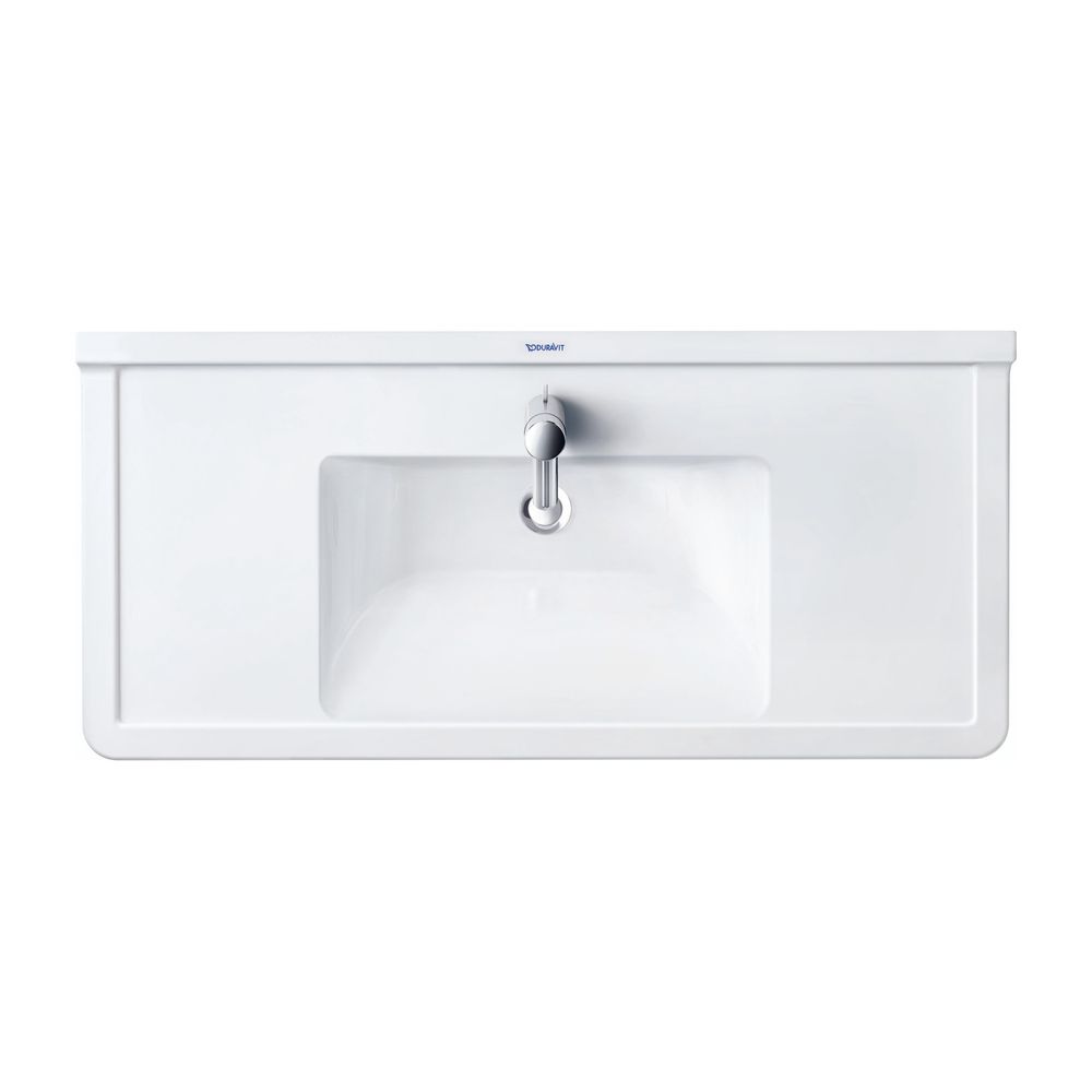 Duravit Starck 3 Waschtisch 485x1050x225mm, WonderGliss, Weiß Hochglanz, Rechtecki... DURAVIT-03041000001 4021534223440 (Abb. 1)
