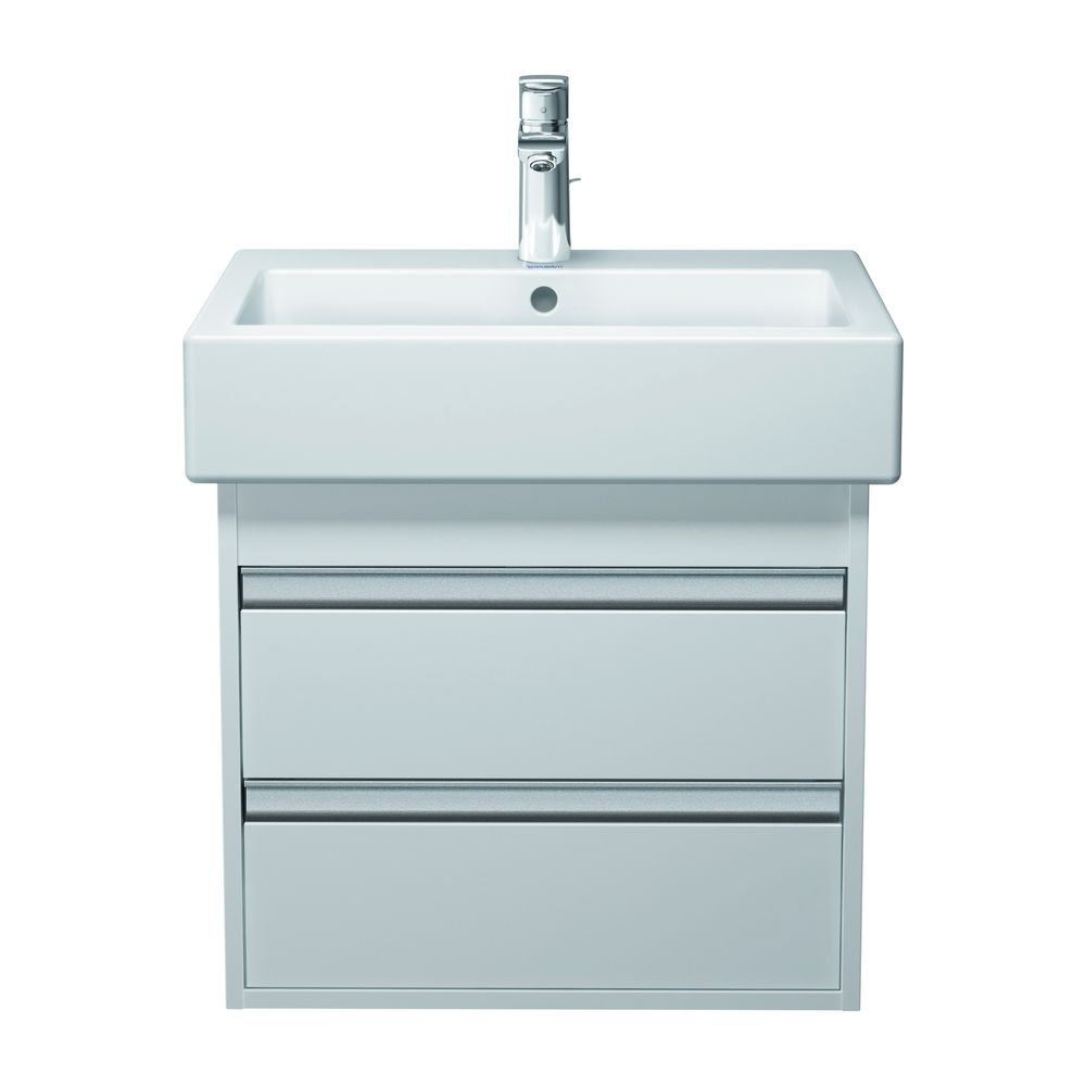 Duravit Vero Waschtisch 470x600x165mm mit HLB Aufsatz, Weiß Hochglanz, Rechteckig, ... DURAVIT-0454600000 4021534217265 (Abb. 1)