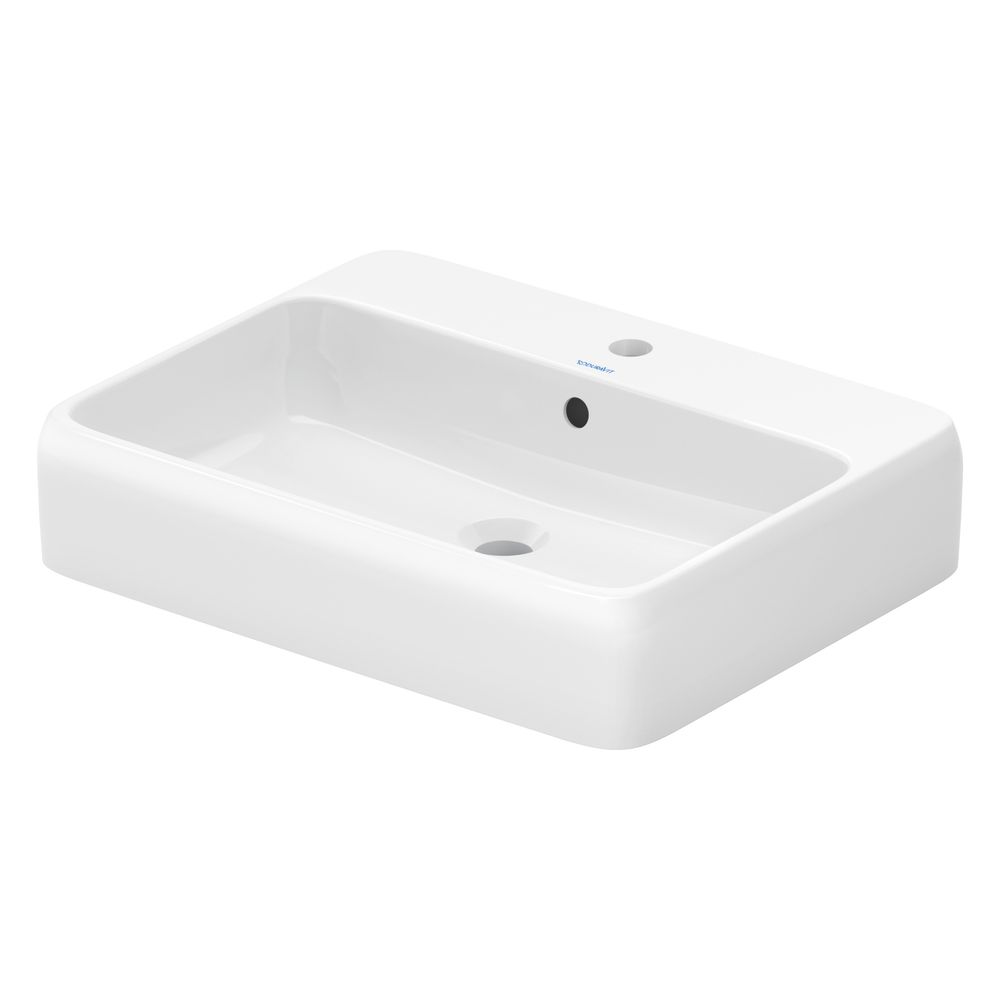 Duravit Qatego Aufsatzbecken 600mm, Weiß Hochglanz, HygieneGlaze, mit HLB, mit Über... DURAVIT-2385602027 4067116323009 (Abb. 5)