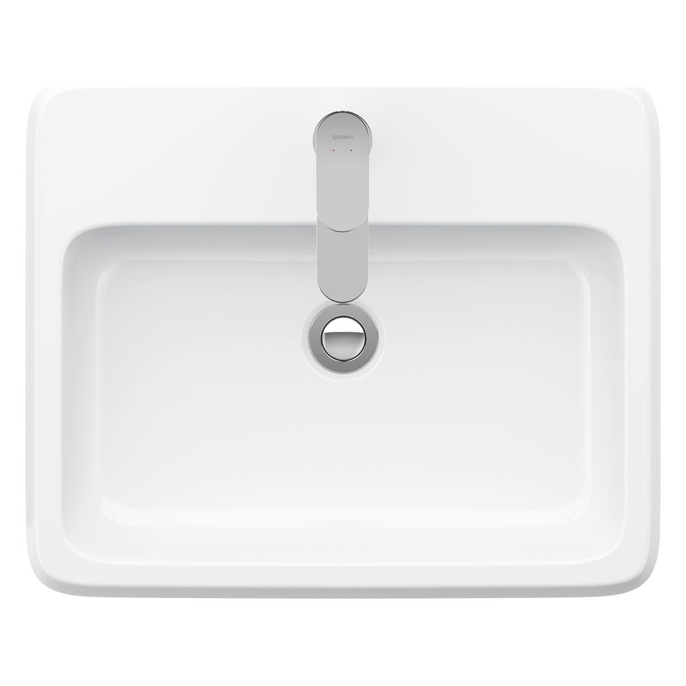 Duravit Qatego Einbauwaschtisch 455x550x150mm, Weiß Hochglanz, mit HLB/ÜL, 1 HL Ges... DURAVIT-2396550027 4067116323047 (Abb. 3)