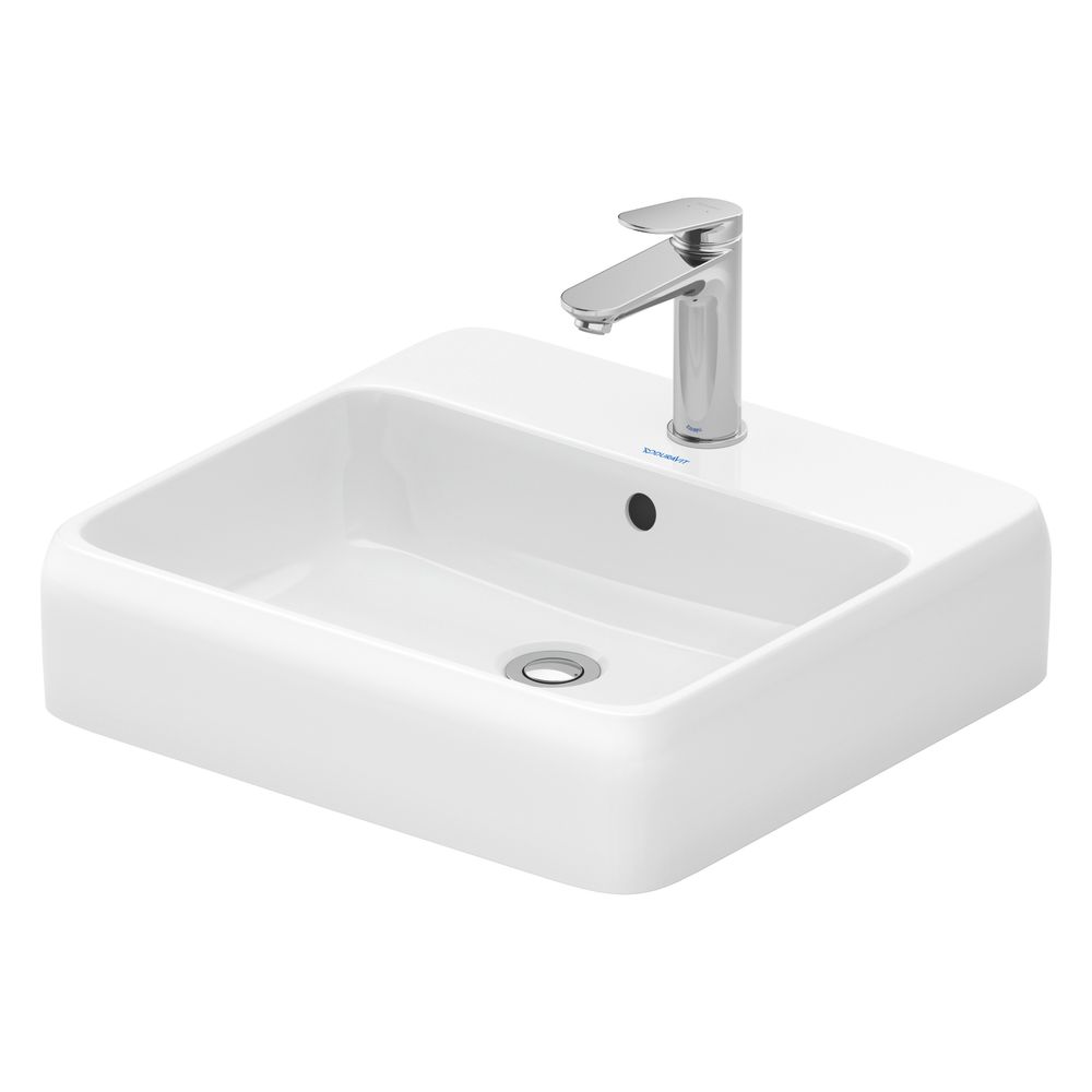 Duravit Qatego Aufsatzbecken 500mm, Weiß Hochglanz, mit HLB, mit Überlauf, RW glasi... DURAVIT-2385500027 4067116322965 (Abb. 6)