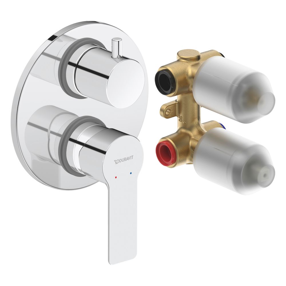 Duravit D-Code Einhebelmischer Unterputz Set, Anzahl Verbraucher 2, Chrom, Umstel... DURAVIT-DC5210008010 4067116367898 (Abb. 5)