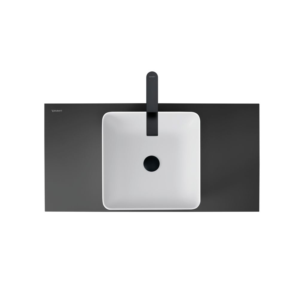 Duravit Sivida Aufsatzbecken 400mm, Weiß Seidenmatt/Dunkelgrau Matt, DuroCast Plus,... DURAVIT-266001FI00 4067116416008 (Abb. 1)