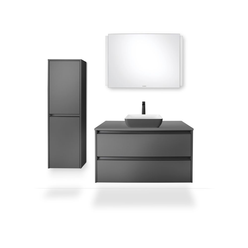 Duravit Sivida Aufsatzbecken 400mm, Weiß Seidenmatt/Dunkelgrau Matt, DuroCast Plus,... DURAVIT-266001FI00 4067116416008 (Abb. 2)