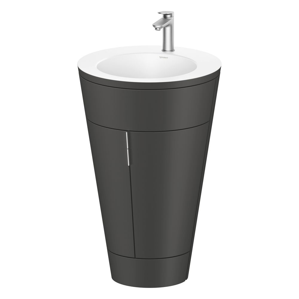 Duravit Starck 1 Waschtisch-Set C-bonded bds Lack 605x560x864mm, Graphit SM/Ma... DURAVIT-S19512O70580000 4067116422894 (Abb. 4)
