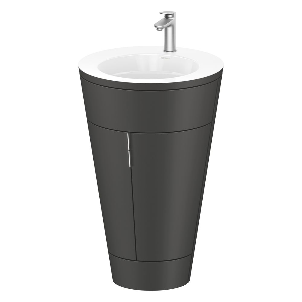 Duravit Starck 1 Waschtisch-Set C-bonded bds Lack 605x560x864mm, Graphit SM/We... DURAVIT-S19513O70580000 4067116425253 (Abb. 4)