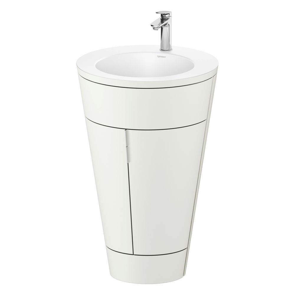 Duravit Starck 1 Waschtisch-Set C-bonded bds Lack 605x560x864mm, Nordic Weiß S... DURAVIT-S19512O10390010 4067116422535 (Abb. 4)