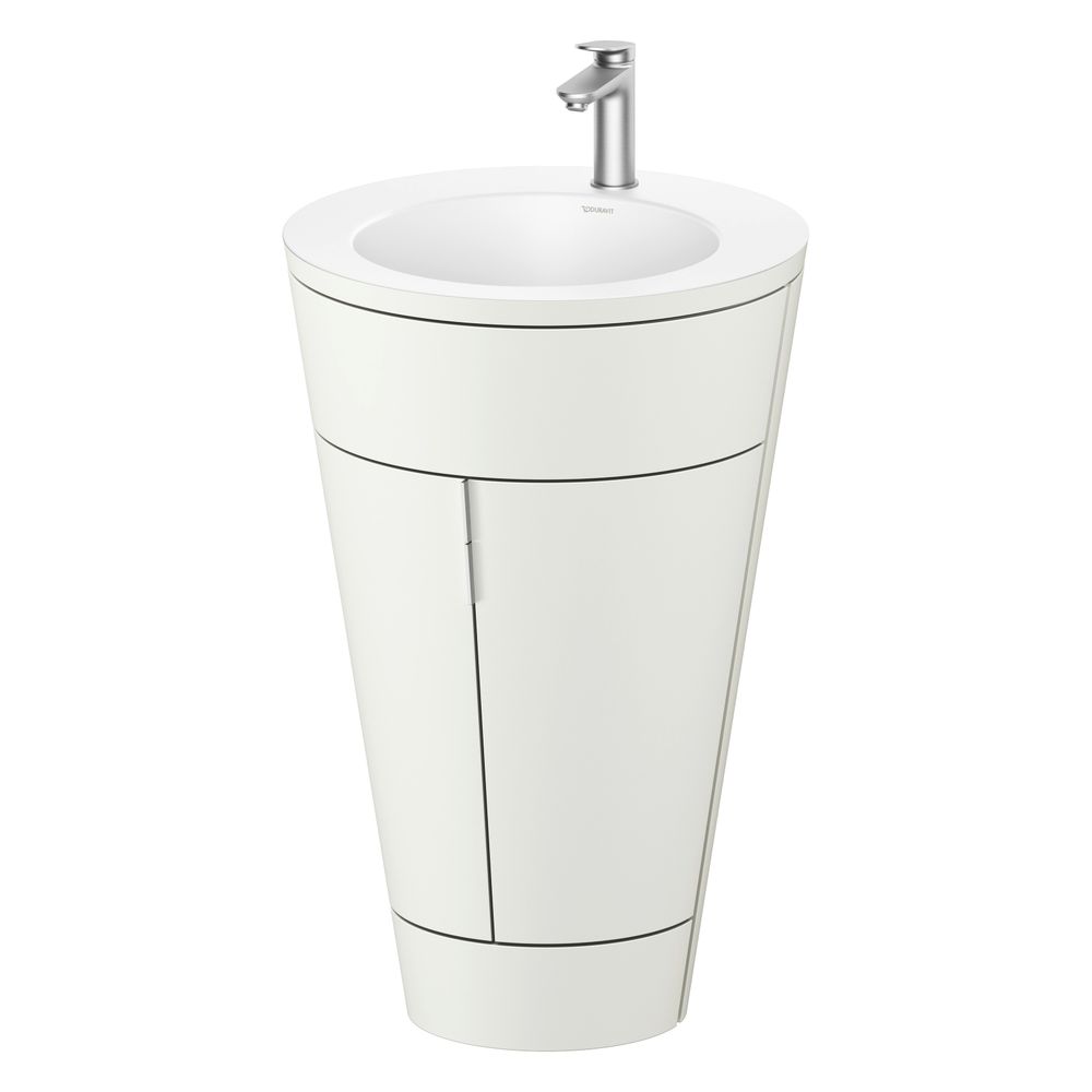 Duravit Starck 1 Waschtisch-Set C-bonded bds Lack 605x560x864mm, Nordic Weiß S... DURAVIT-S19512O70390010 4067116422863 (Abb. 4)