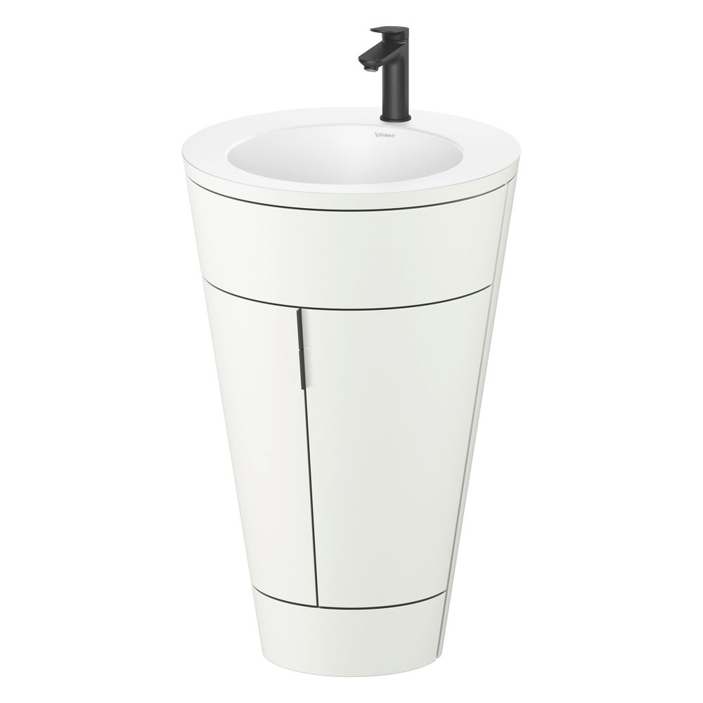 Duravit Starck 1 Waschtisch-Set C-bonded bds Lack 605x560x864mm, Weiß SM/Mattw... DURAVIT-S19512OBD360010 4067116423006 (Abb. 4)