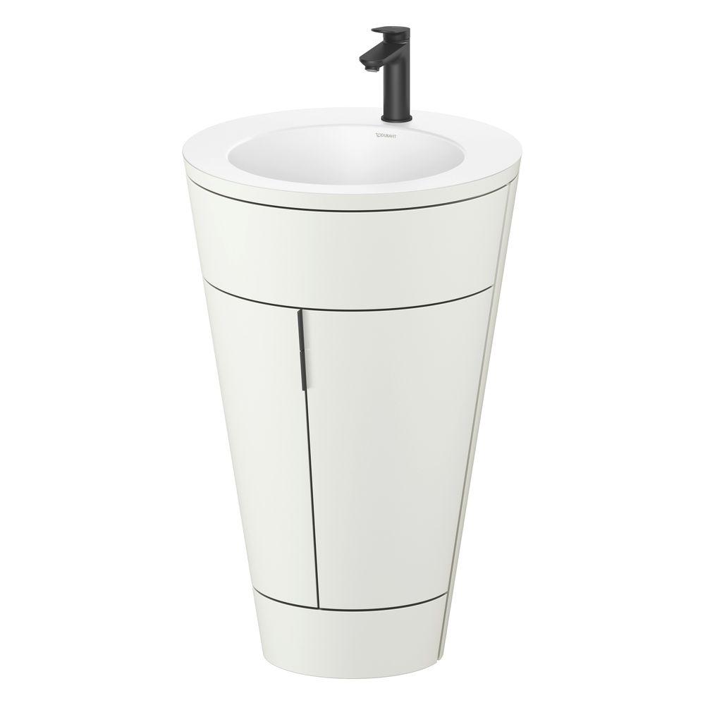 Duravit Starck 1 Waschtisch-Set C-bonded bds Lack 605x560x864mm, Nordic Weiß S... DURAVIT-S19512OBD390000 4067116423013 (Abb. 4)