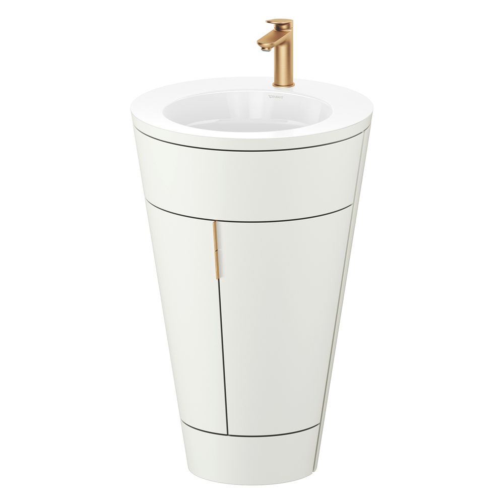Duravit Starck 1 Waschtisch-Set C-bonded bds Lack 605x560x864mm, Nordic Weiß S... DURAVIT-S19513O04390010 4067116425390 (Abb. 4)