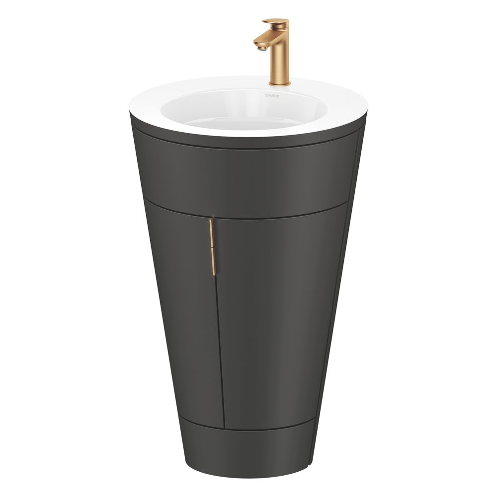 Duravit Starck 1 Waschtisch-Set C-bonded bds Lack 605x560x864mm, Graphit SM/We... DURAVIT-S19513O04580000 4067116425024 (Abb. 4)