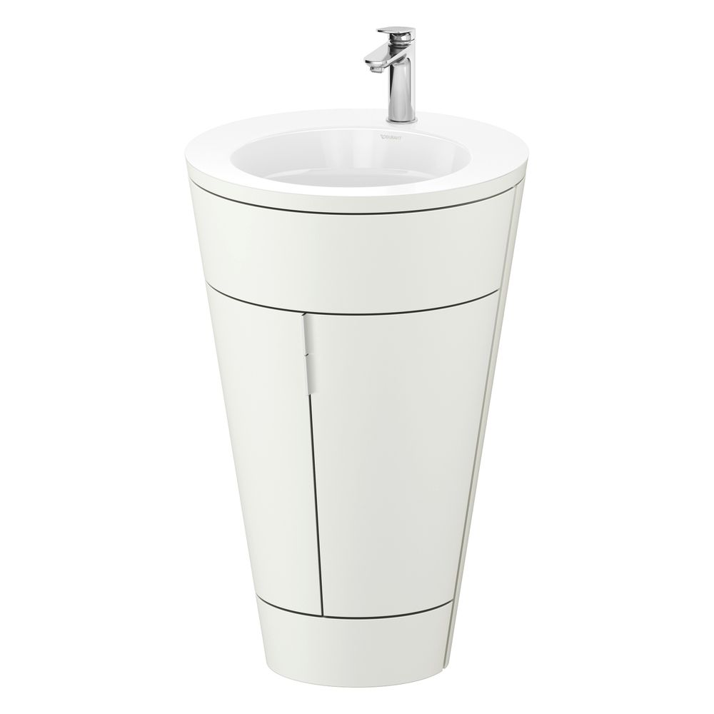 Duravit Starck 1 Waschtisch-Set C-bonded bds Lack 605x560x864mm, Nordic Weiß S... DURAVIT-S19513O10390010 4067116425475 (Abb. 4)