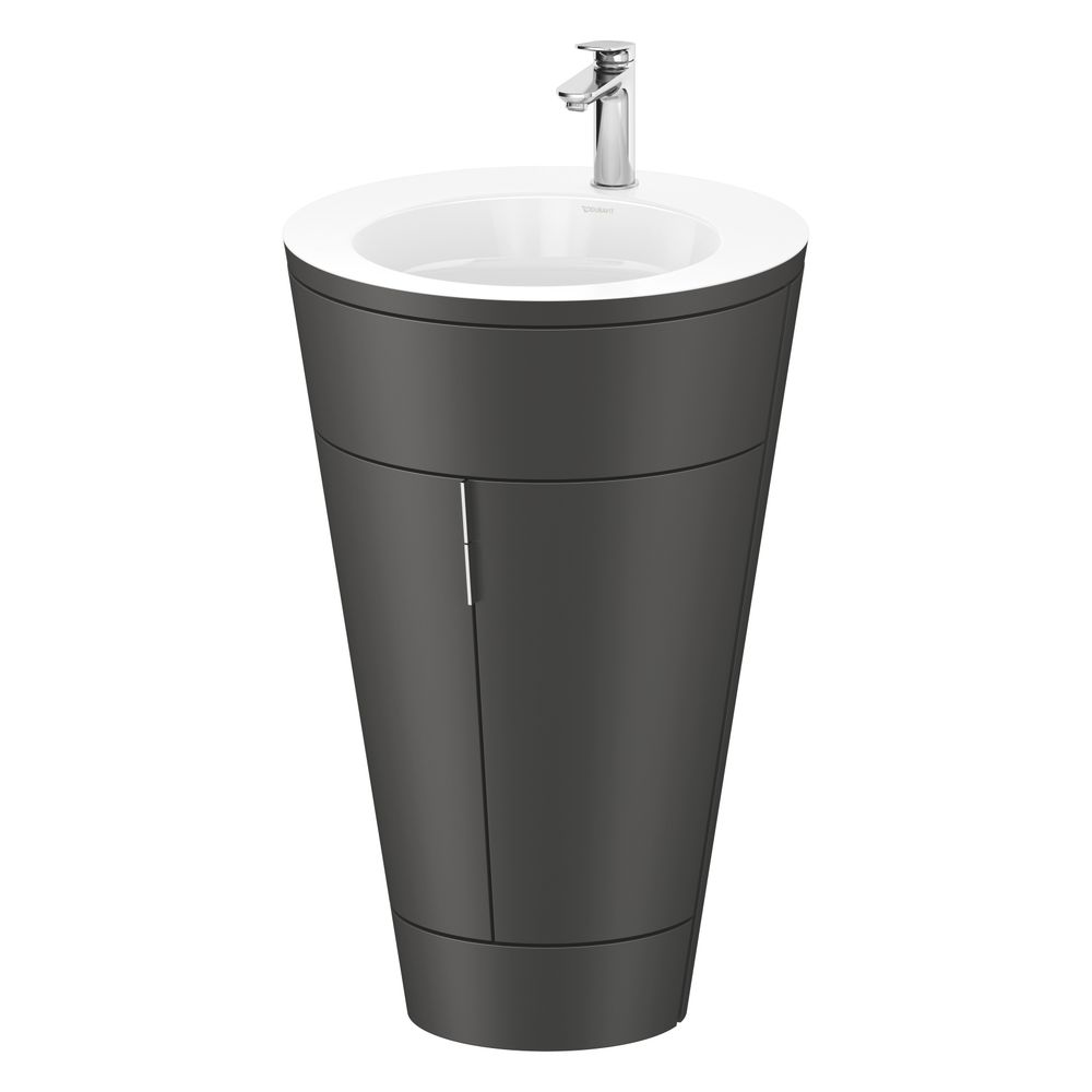 Duravit Starck 1 Waschtisch-Set C-bonded bds Lack 605x560x864mm, Graphit SM/We... DURAVIT-S19513O10580010 4067116425499 (Abb. 4)