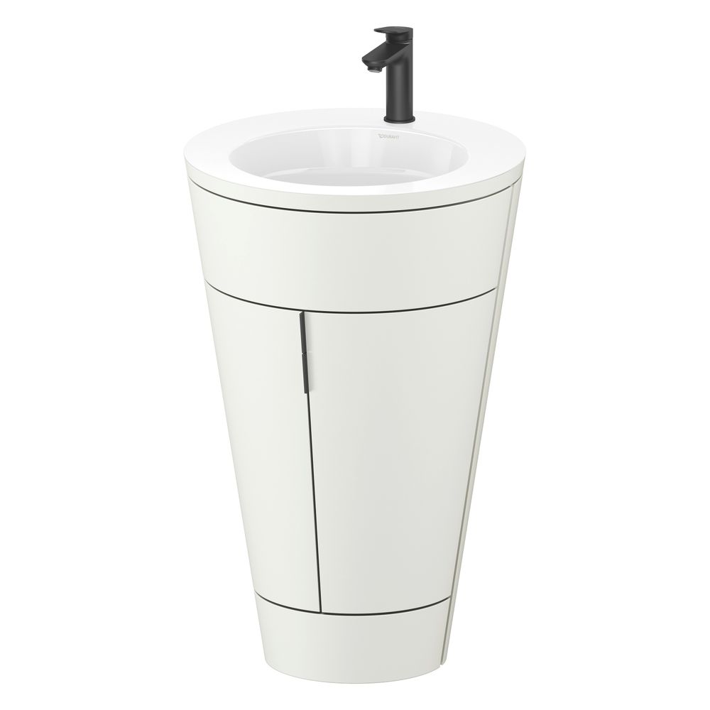 Duravit Starck 1 Waschtisch-Set C-bonded bds Lack 605x560x864mm, Nordic Weiß S... DURAVIT-S19513OBD390000 4067116425314 (Abb. 4)