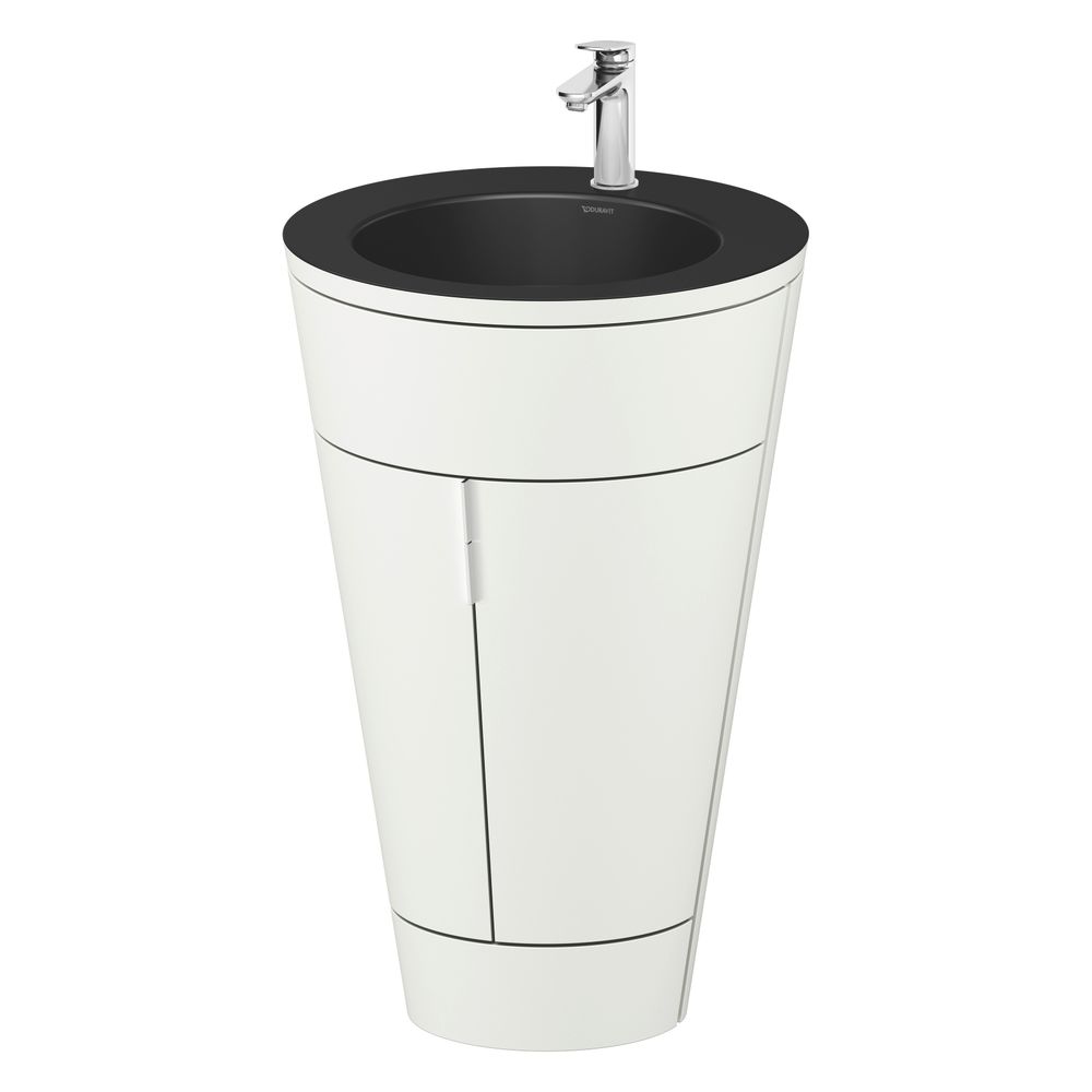 Duravit Starck 1 Waschtisch-Set C-bonded bds Lack 605x560x864mm, Weiß SM/Matts... DURAVIT-S19514O10360010 4067116427042 (Abb. 4)