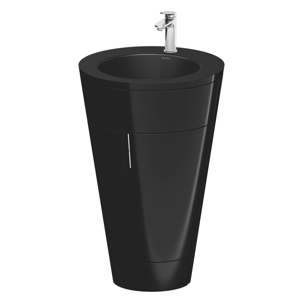 Duravit Starck 1 Waschtisch-Set C-bonded bds Lack 605x560x864mm, Schwarz Hochg... DURAVIT-S19514O10400000 4067116426281 (Abb. 4)