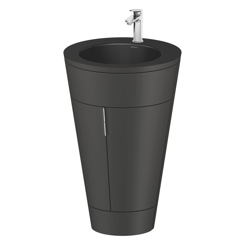 Duravit Starck 1 Waschtisch-Set C-bonded bds Lack 605x560x864mm, Graphit SM/Ma... DURAVIT-S19514O10580010 4067116427073 (Abb. 4)