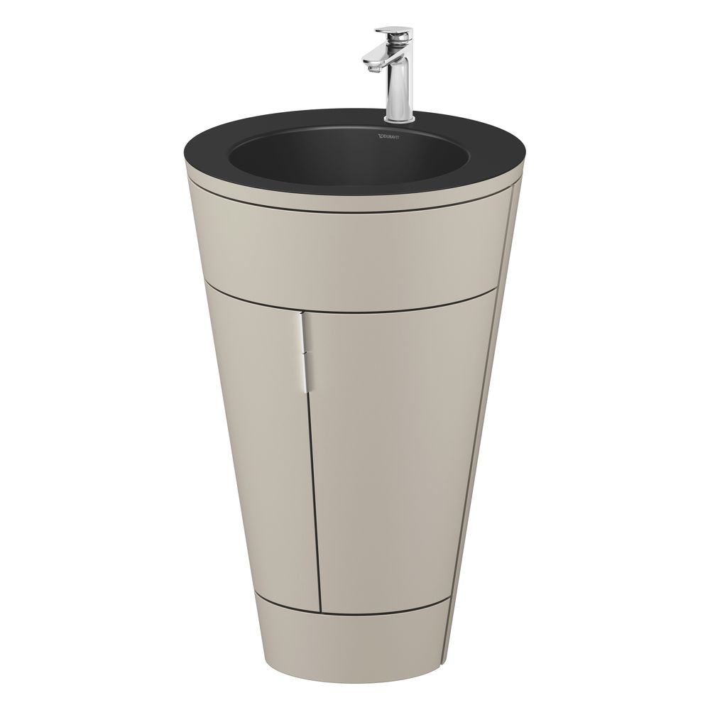Duravit Starck 1 Waschtisch-Set C-bonded bds Lack 605x560x864mm, Taupe SM/Matt... DURAVIT-S19514O10600000 4067116426304 (Abb. 4)