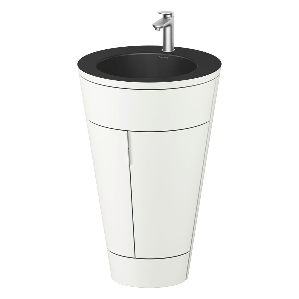 Duravit Starck 1 Waschtisch-Set C-bonded bds Lack 605x560x864mm, Weiß SM/Matts... DURAVIT-S19514O70360010 4067116427202 (Abb. 4)