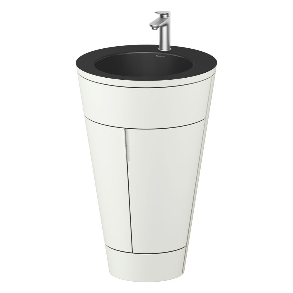 Duravit Starck 1 Waschtisch-Set C-bonded bds Lack 605x560x864mm, Nordic Weiß S... DURAVIT-S19514O70390010 4067116427219 (Abb. 4)