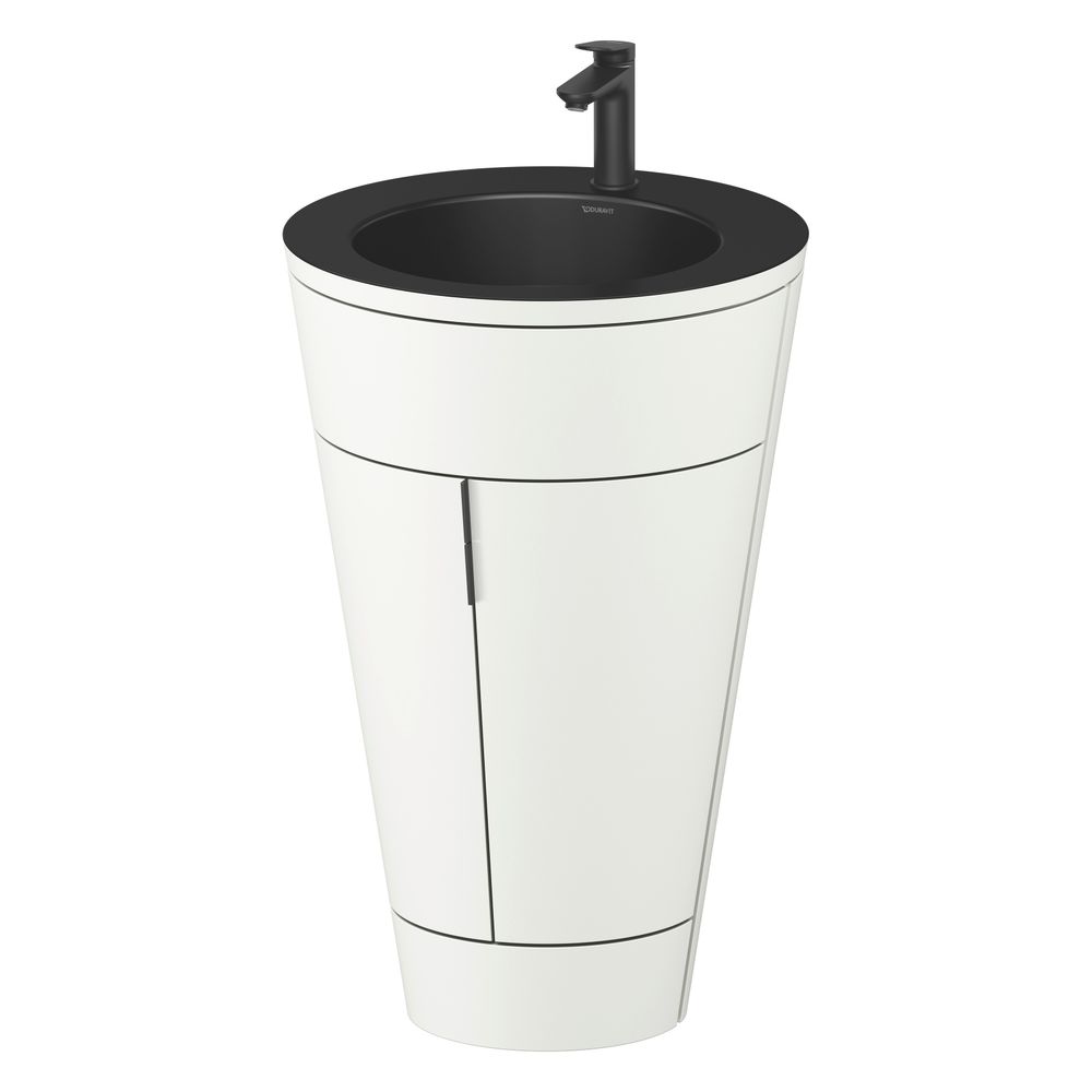 Duravit Starck 1 Waschtisch-Set C-bonded bds Lack 605x560x864mm, Weiß SM/Matts... DURAVIT-S19514OBD360000 4067116426502 (Abb. 4)